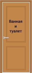 Дверь в ванную
